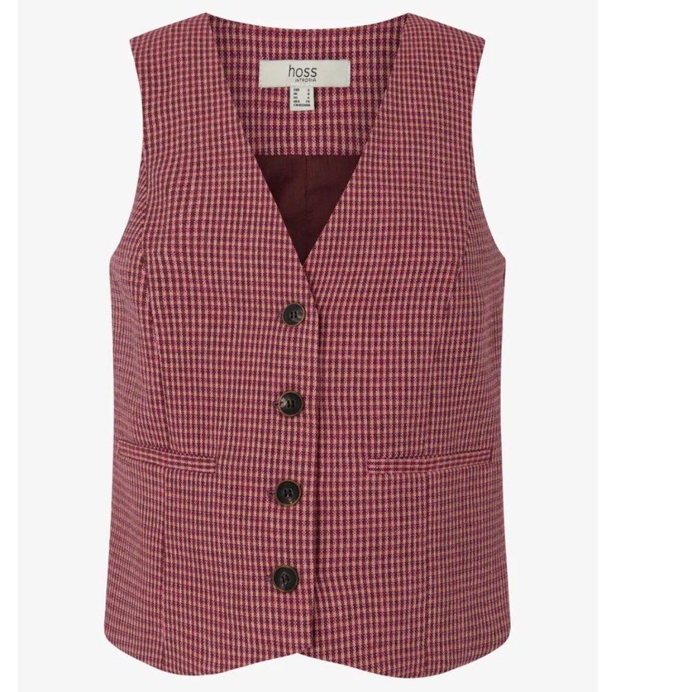 Women's Red Button Down Shirt